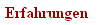 Erfahrungen